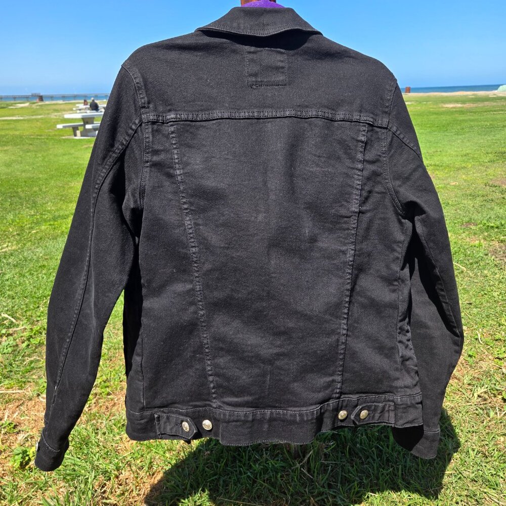 Zara Men's Black Jean Jacket, brand new, never worn - Picture 3 of 6